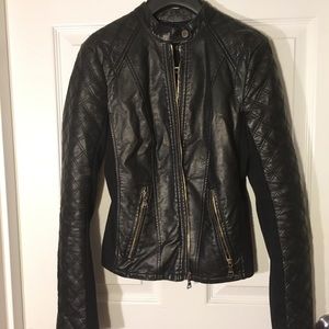 Express Black Faux Leather Jacket